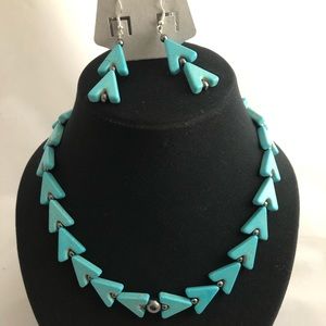 Turquoise & Hematite Jewelry Set